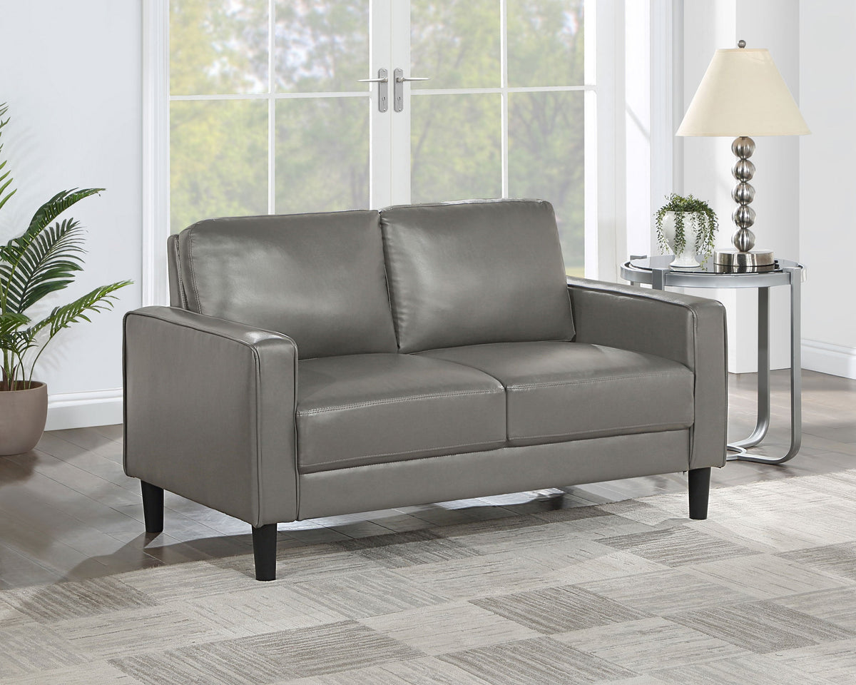 Ruth Upholstered Track Arm Loveseat