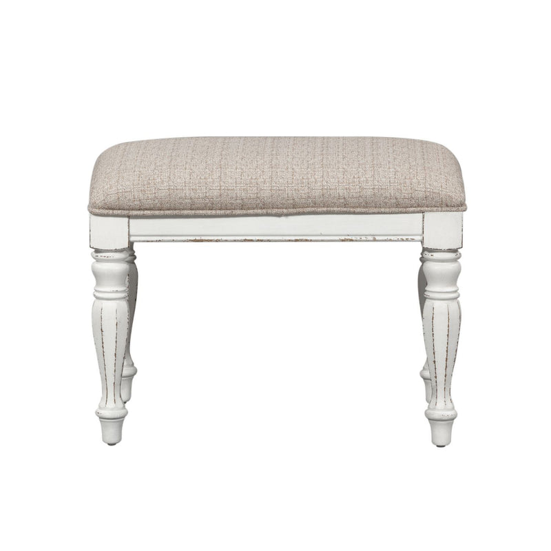 Magnolia Manor - Accent Bench - Antique White