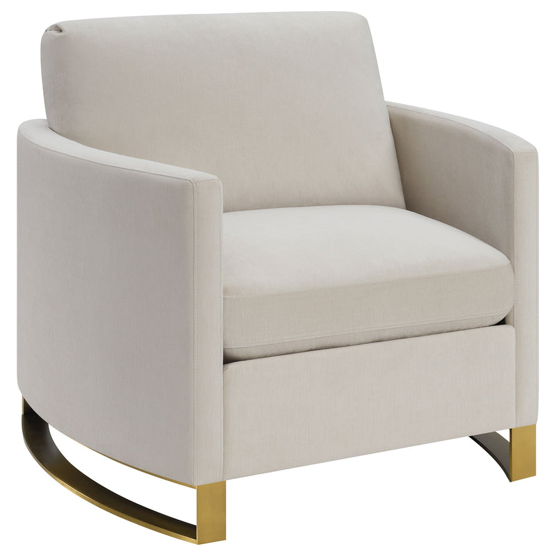 Corliss Upholstered Curved Track Arm Chair