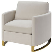 Corliss Upholstered Curved Track Arm Chair