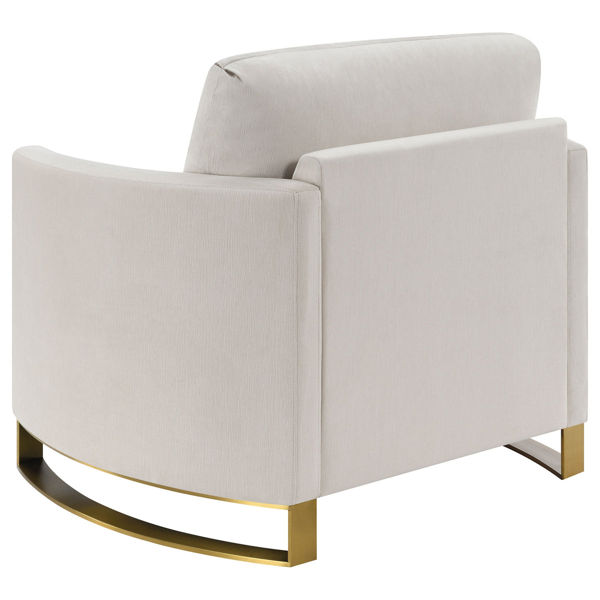 Corliss Upholstered Curved Track Arm Chair