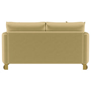 Corliss Upholstered Curved Track Arm Loveseat