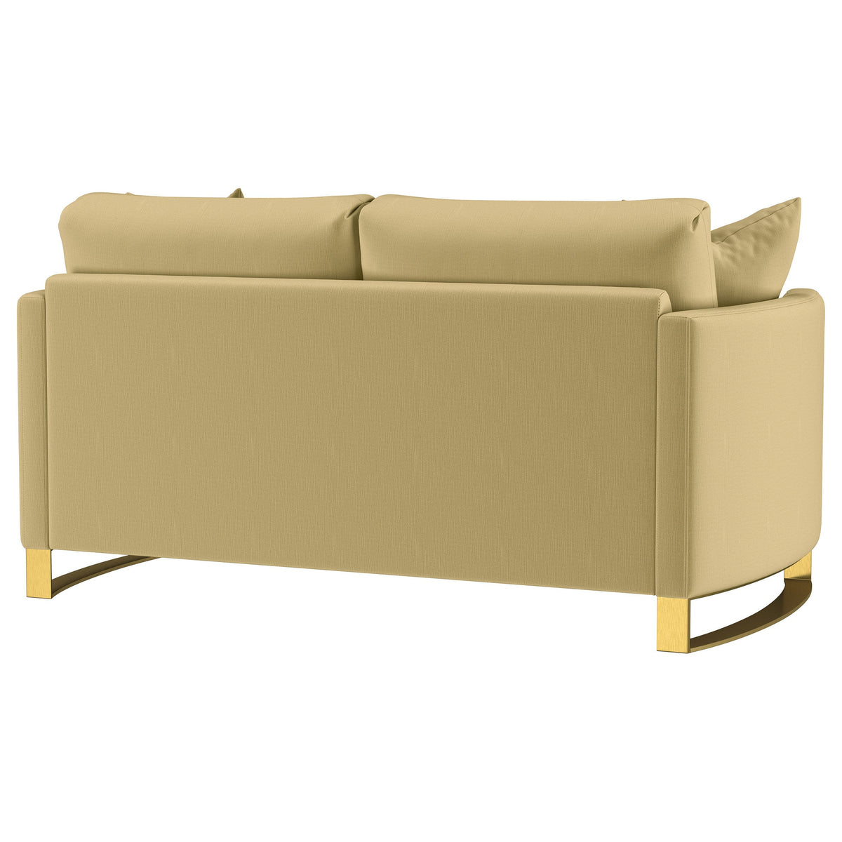 Corliss Upholstered Curved Track Arm Loveseat