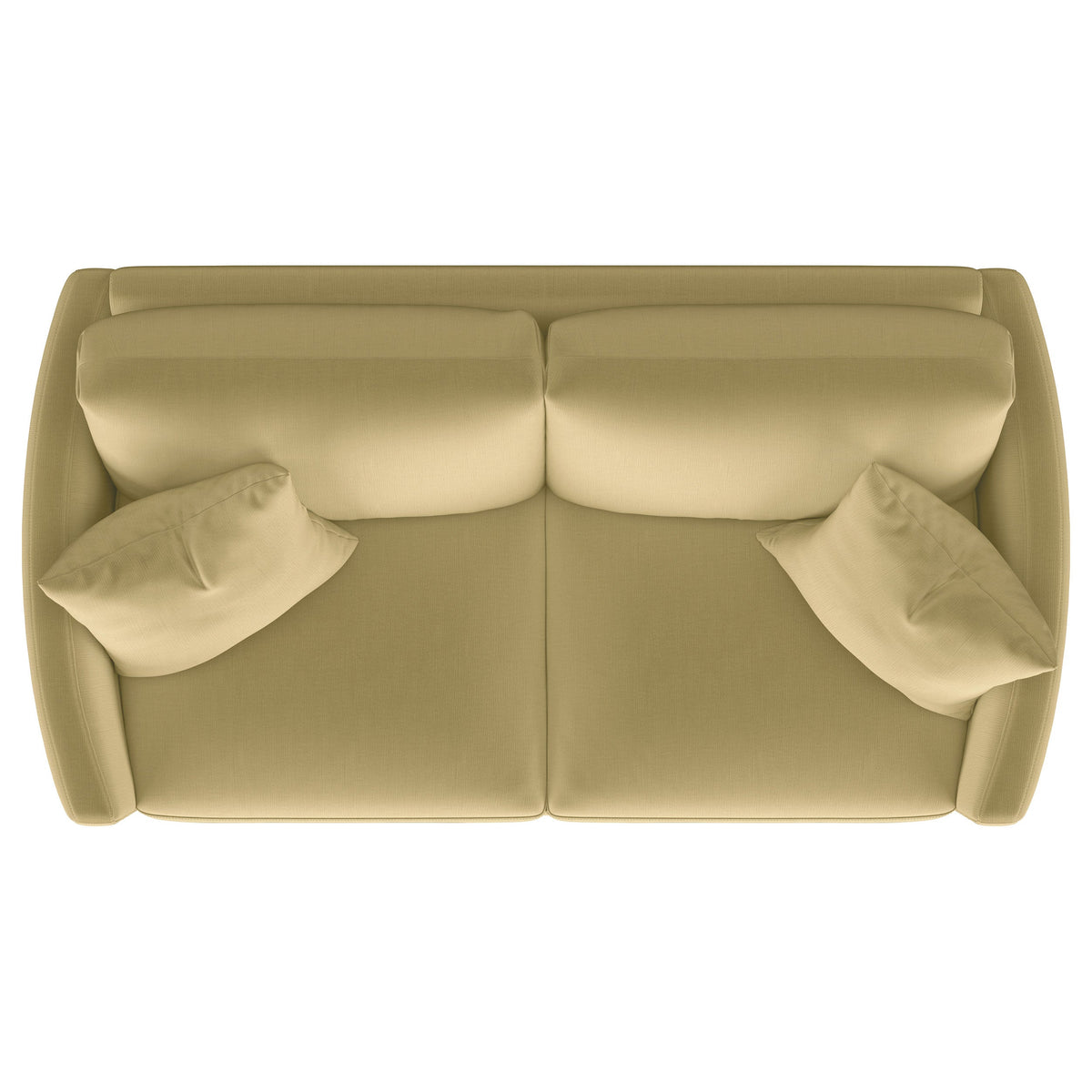Corliss Upholstered Curved Track Arm Loveseat
