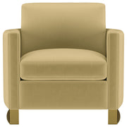 Corliss Upholstered Curved Track Arm Chair