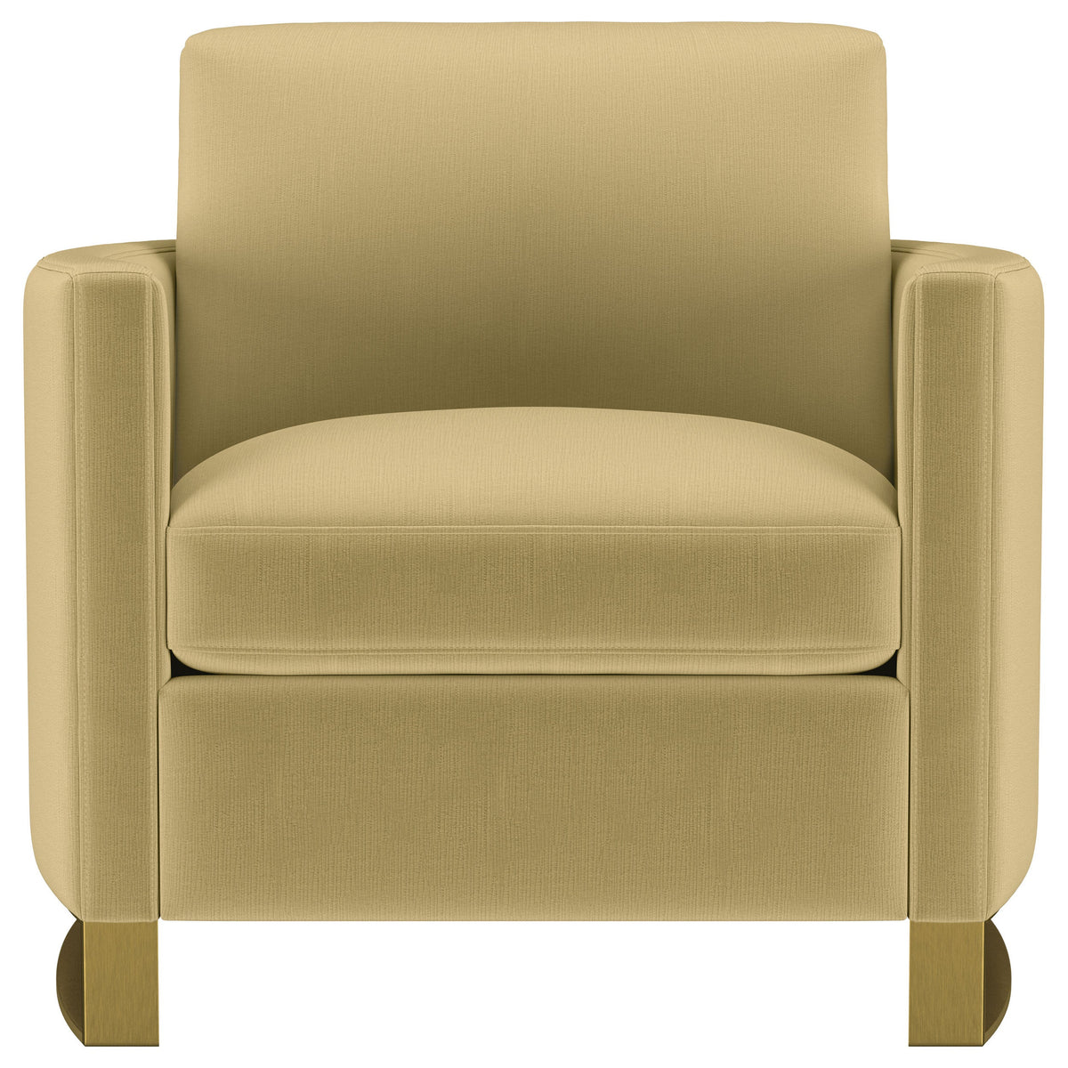 Corliss Upholstered Curved Track Arm Chair