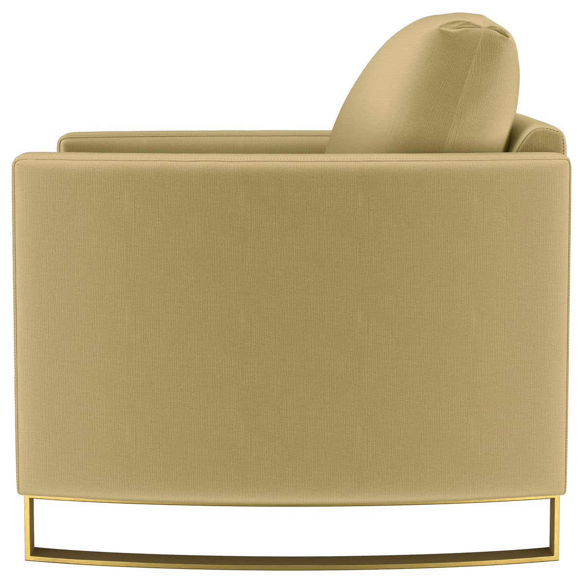 Corliss Upholstered Curved Track Arm Chair