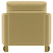 Corliss Upholstered Curved Track Arm Chair