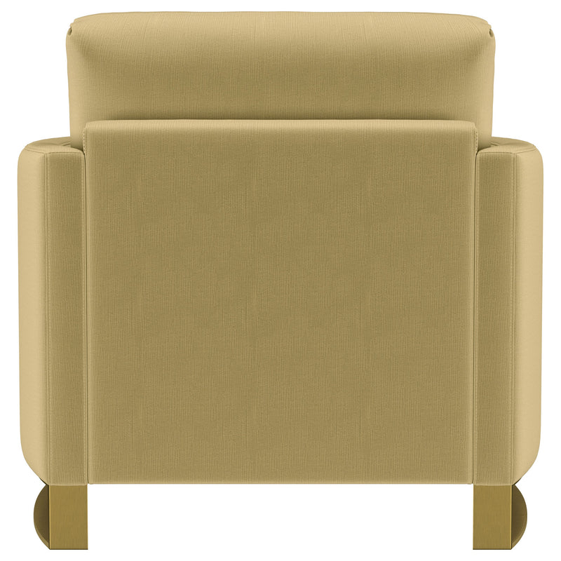 Corliss Upholstered Curved Track Arm Chair