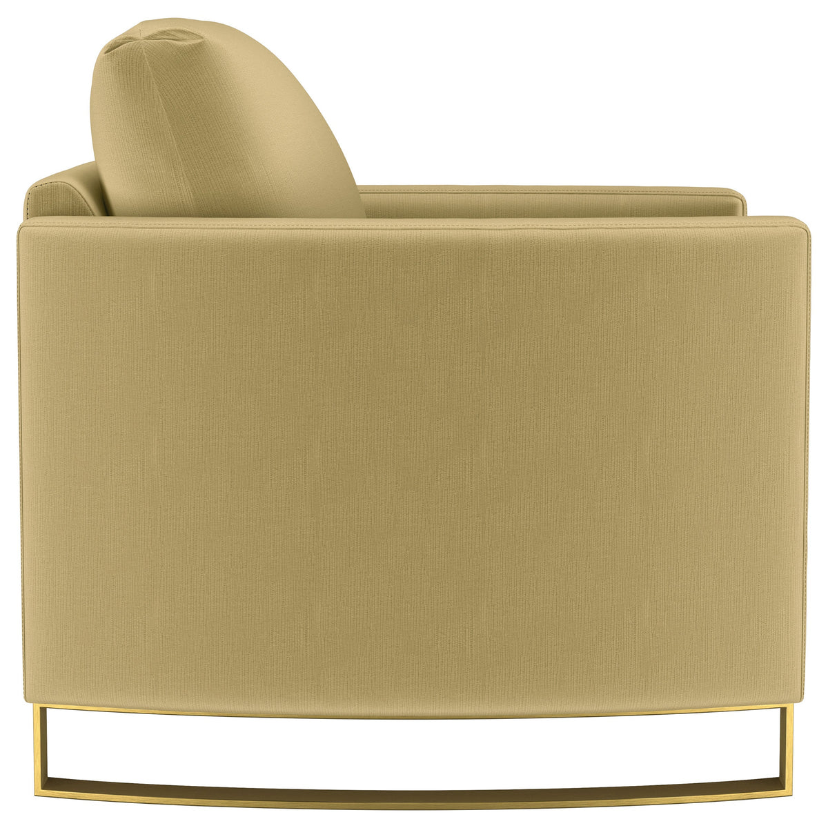 Corliss Upholstered Curved Track Arm Chair