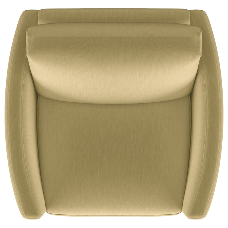 Corliss Upholstered Curved Track Arm Chair
