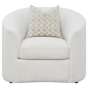 Rainn Boucle Upholstered Sloped Arm Sofa Set Latte