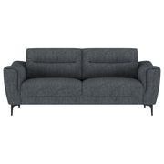 Nolan 2-piece Upholstered Sofa Set Charcoal