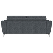 Nolan Upholstered Sloped Track Arm Sofa Charcoal