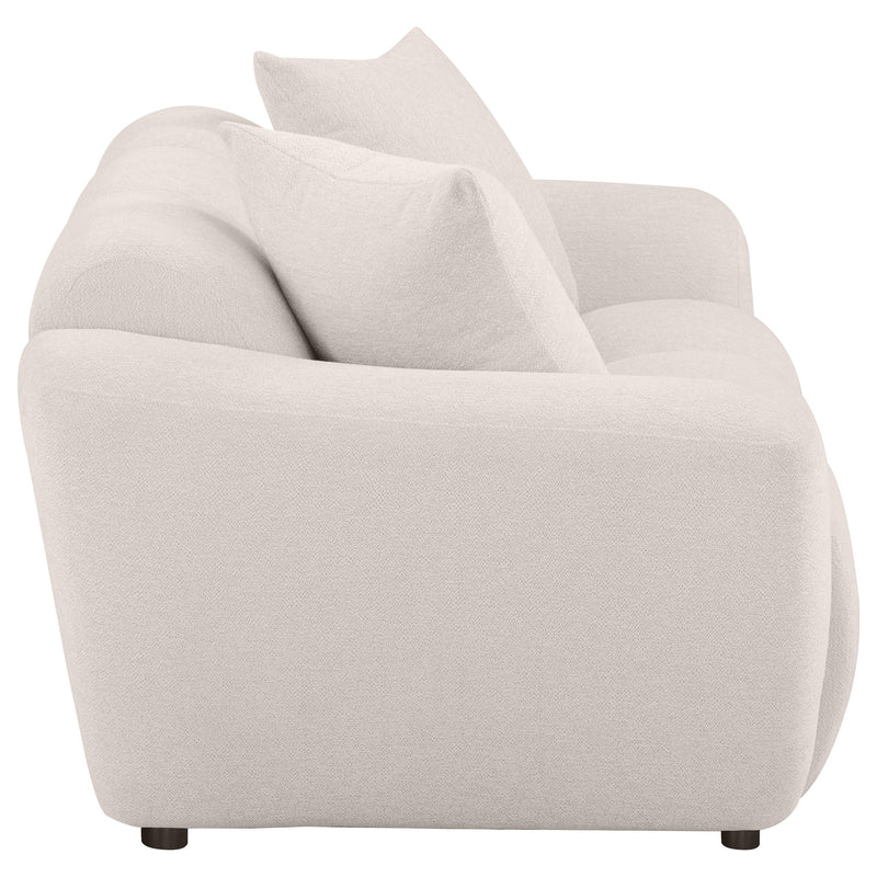 Destino Chenille Upholstered Splayed Arm Loveseat Greige