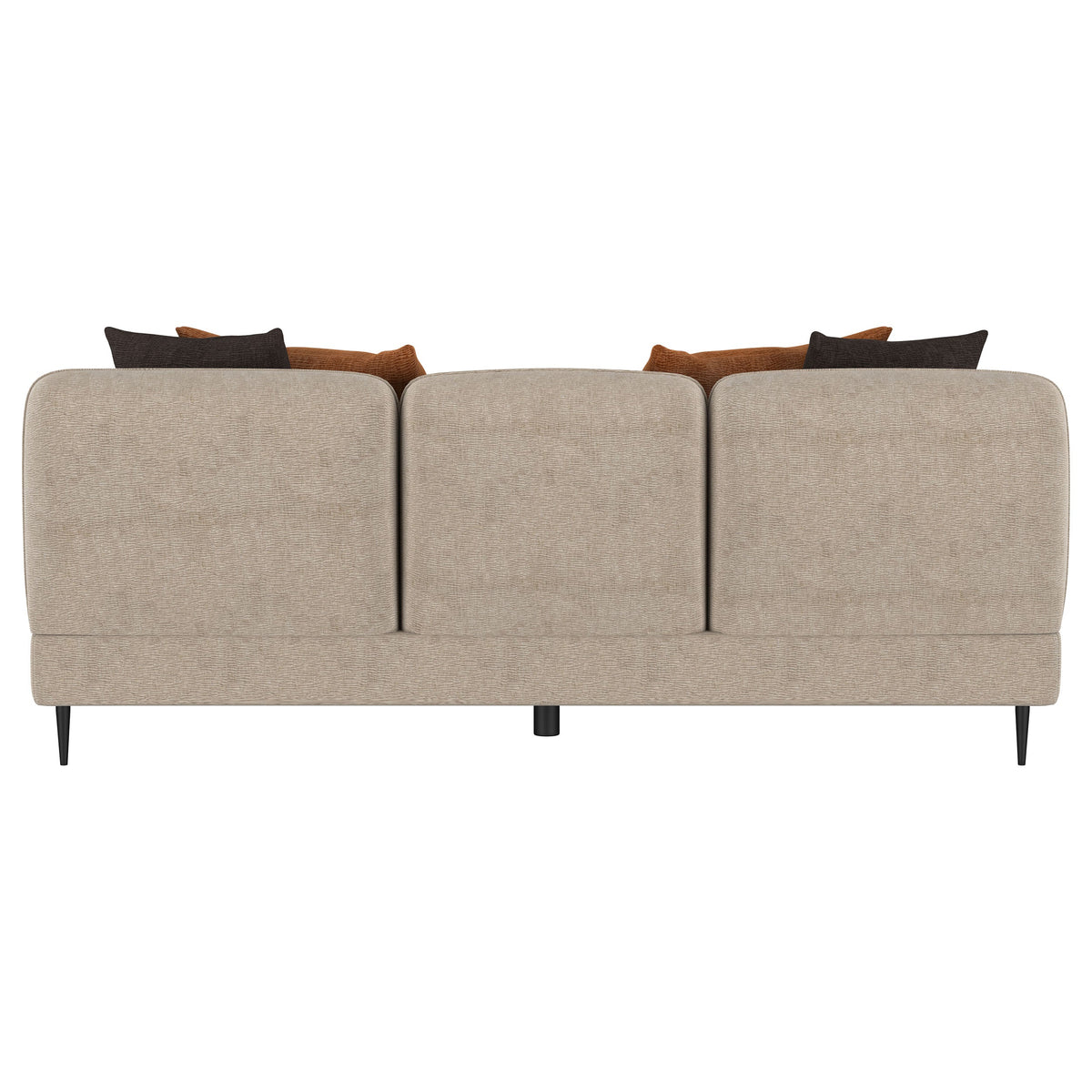 Jade Chenille Upholstered Sculpted Track Arm Sofa