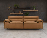 Buxton Top Grain Leather Upholstered Sofa