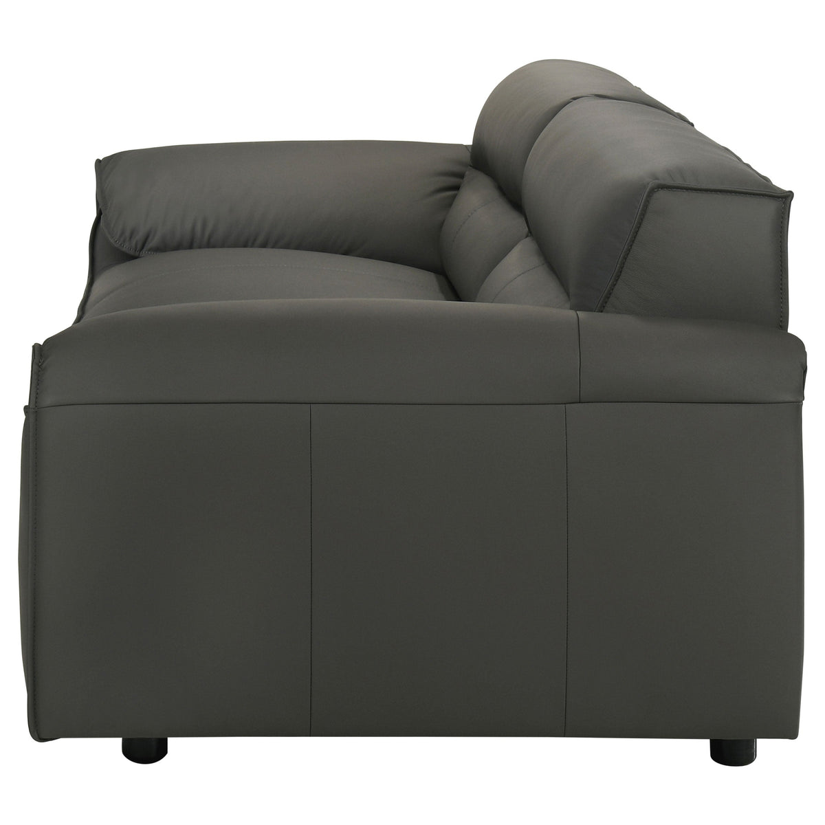 Buxton Top Grain Leather Upholstered Sofa