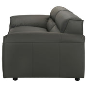 Buxton Top Grain Leather Upholstered Sofa