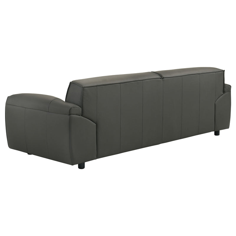 Buxton Top Grain Leather Upholstered Sofa