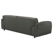 Buxton Top Grain Leather Upholstered Sofa