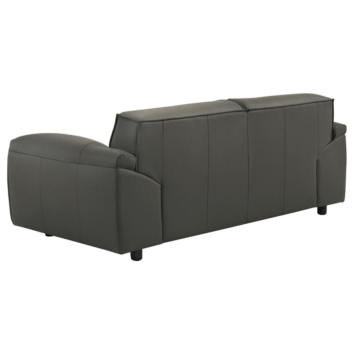 Buxton Top Grain Leather Upholstered Loveseat