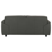Buxton Top Grain Leather Upholstered Loveseat