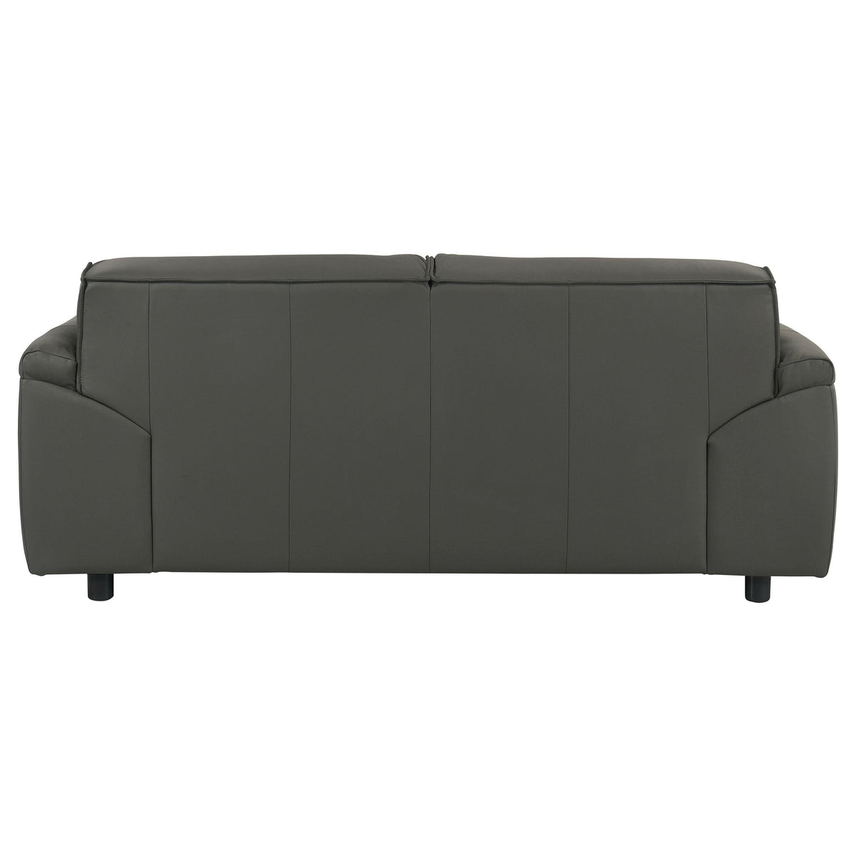 Buxton Top Grain Leather Upholstered Loveseat