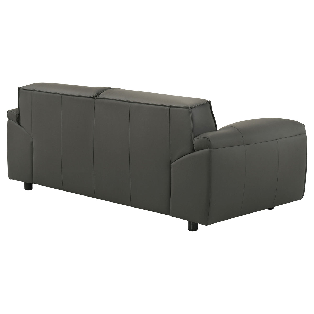 Buxton Top Grain Leather Upholstered Loveseat