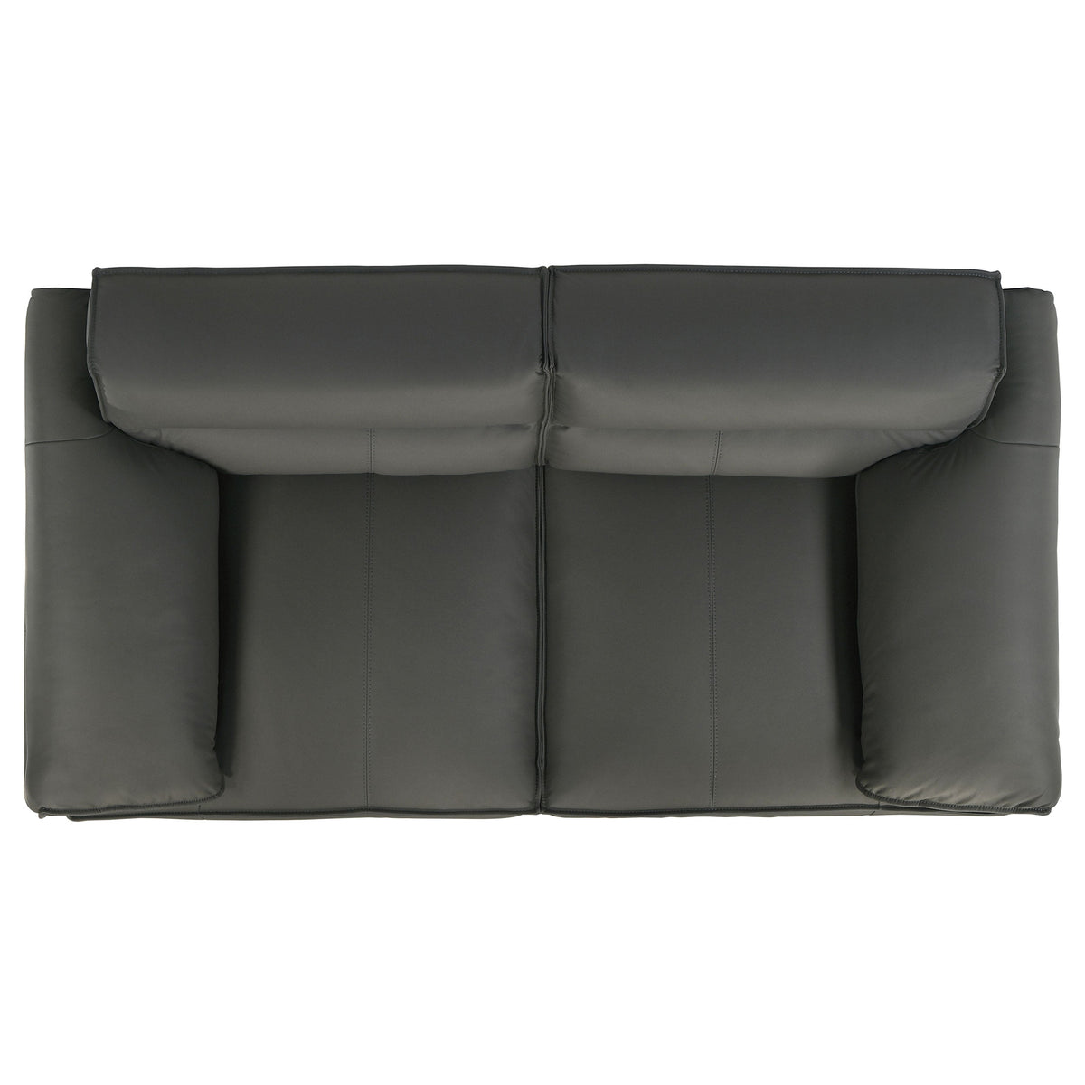 Buxton Top Grain Leather Upholstered Loveseat
