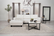 Caspian Upholstered Curved Arm Chaise Sectional Sofa