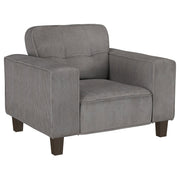 Deerhurst Upholstered Track Arm Tufted Accent Chair