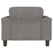 Deerhurst Upholstered Track Arm Tufted Accent Chair