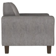 Deerhurst Upholstered Track Arm Tufted Accent Chair