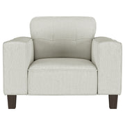 Deerhurst Upholstered Track Arm Tufted Accent Chair