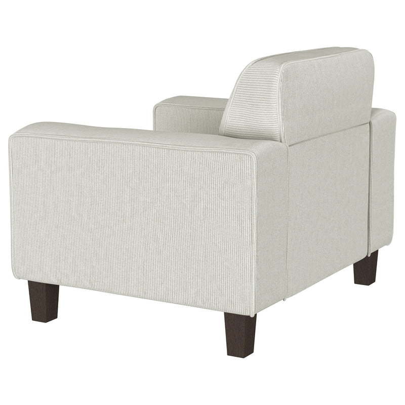 Deerhurst Upholstered Track Arm Tufted Accent Chair