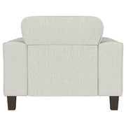 Deerhurst Upholstered Track Arm Tufted Accent Chair