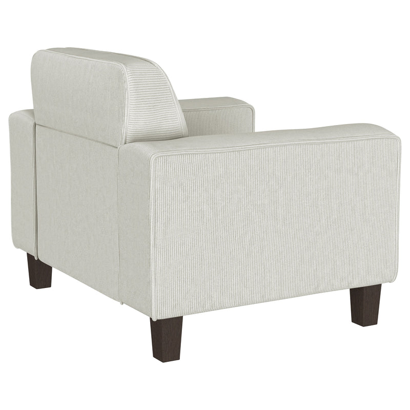 Deerhurst Upholstered Track Arm Tufted Accent Chair