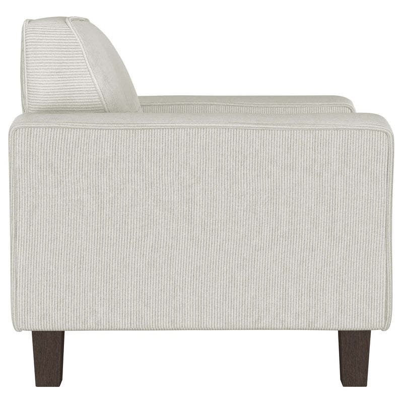 Deerhurst Upholstered Track Arm Tufted Accent Chair