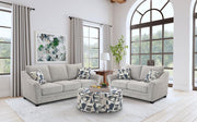 Tomkins Boucle Upholstered Sofa Set Light Grey 2-piece