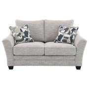 Tomkins Boucle Upholstered Sofa Set Light Grey