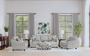 Tomkins Boucle Upholstered Sofa Set Light Grey 3-piece