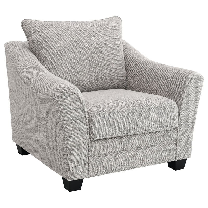 Tomkins Boucle Upholstered Sofa Set Light Grey