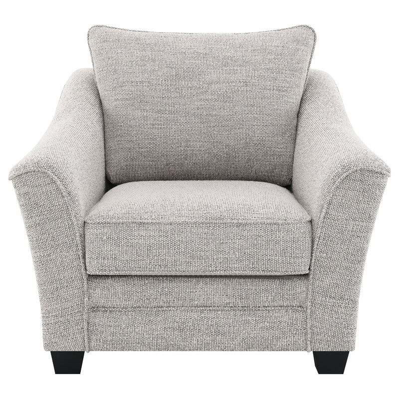 Tomkins Boucle Upholstered Chair Light Grey