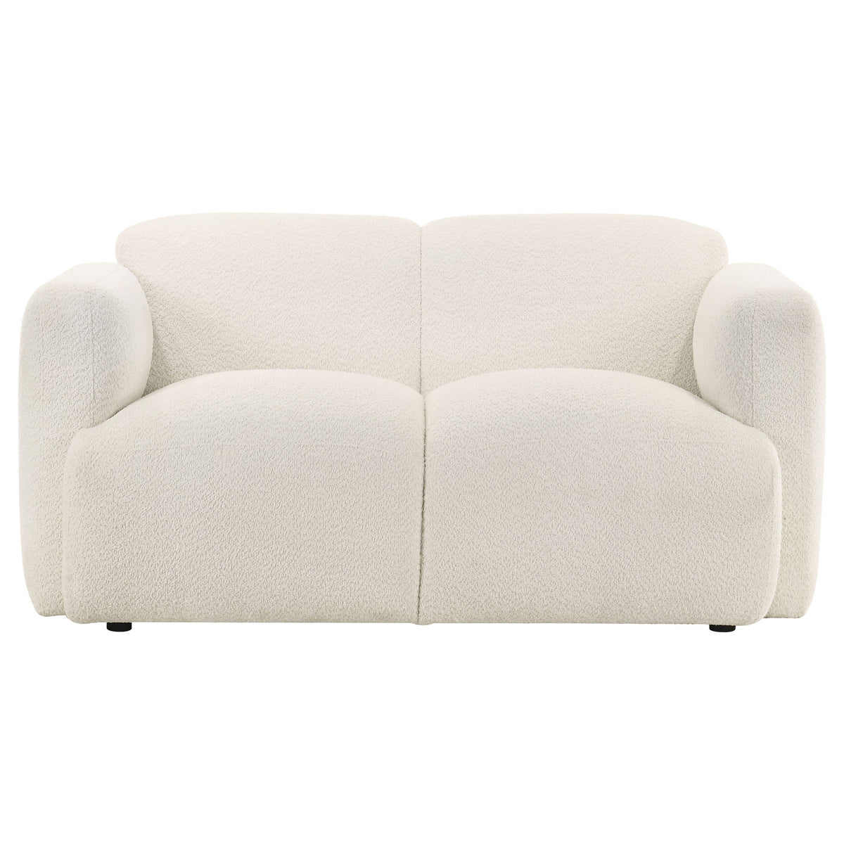 Dorset Fabric Upholstered Round Track Arm Loveseat