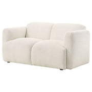 Dorset Fabric Upholstered Round Track Arm Loveseat