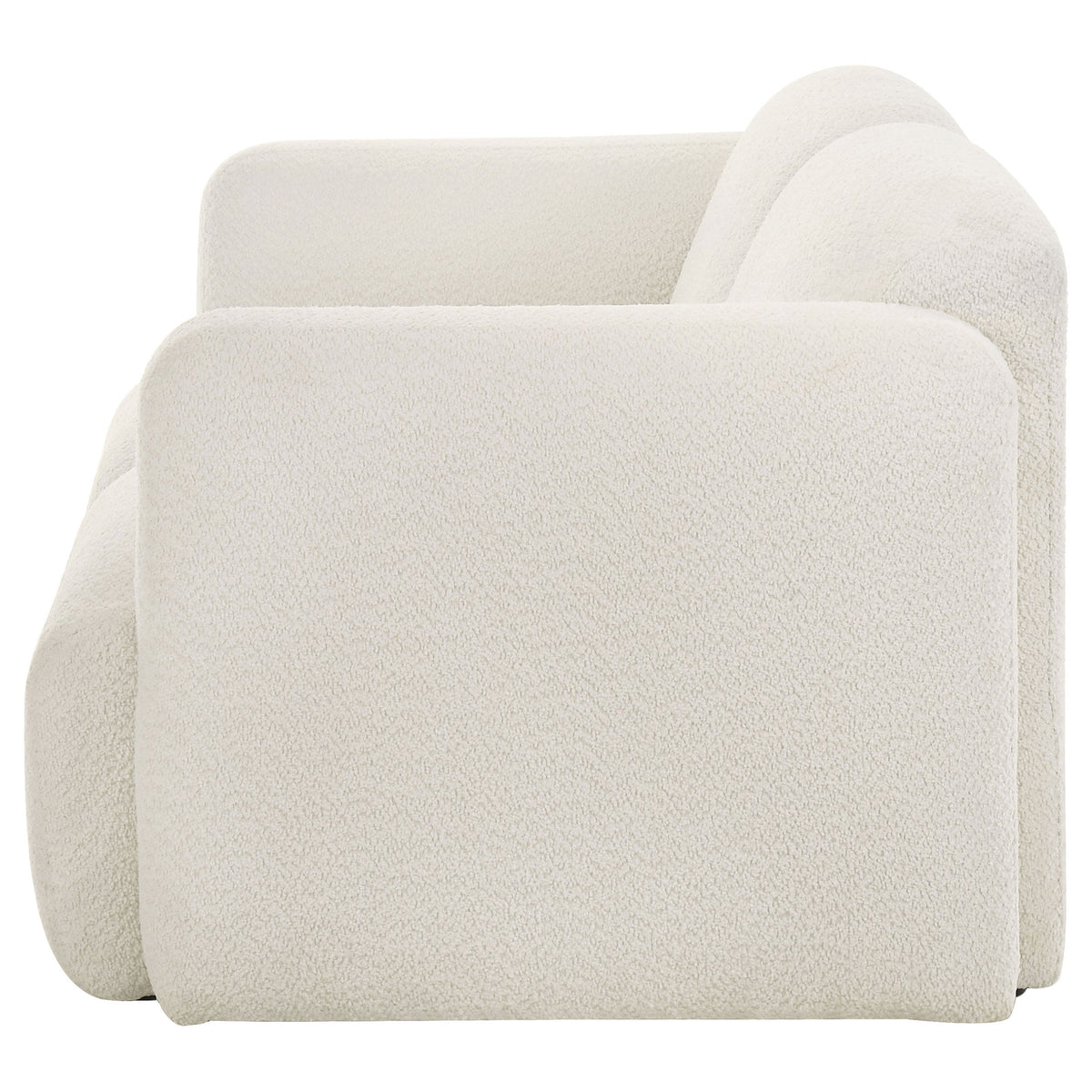Dorset Fabric Upholstered Round Track Arm Loveseat