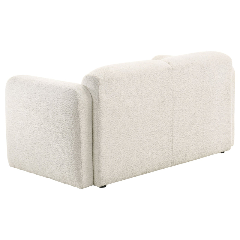 Dorset Fabric Upholstered Round Track Arm Loveseat