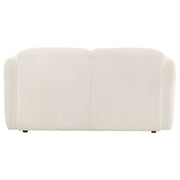 Dorset Fabric Upholstered Round Track Arm Loveseat