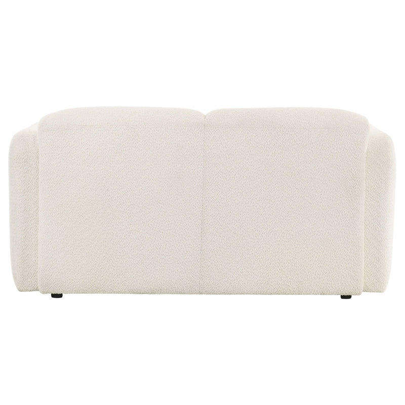Dorset Fabric Upholstered Round Track Arm Loveseat